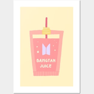 BTS Juice pink aesthetic item Posters and Art